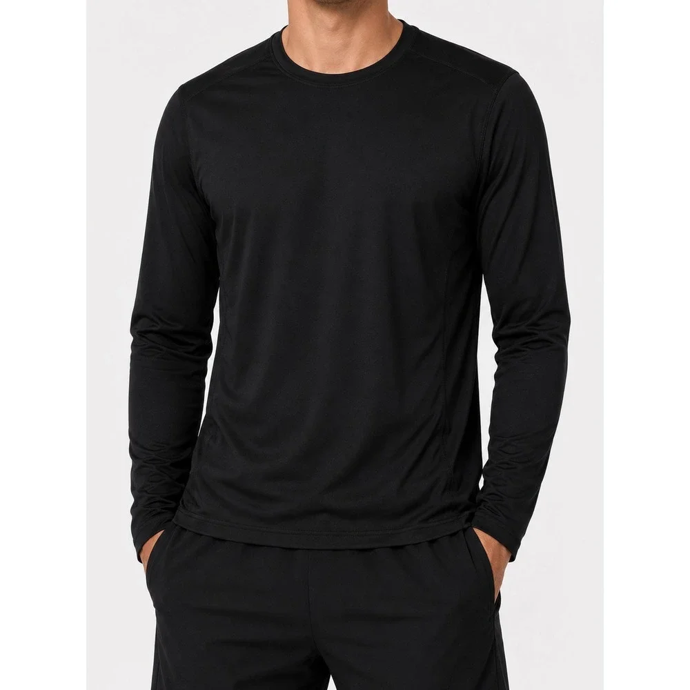 Adidas Climalite Sweat Nothing Black Long Sleeve Athletic Shirt Men's Size (S)